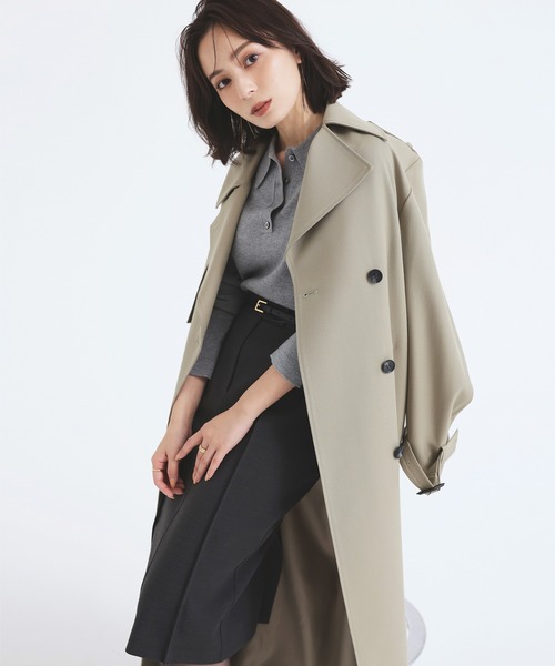 DT♪ GIOSTRA ウールギャバジントレンチコート 関税込 セール】ウールギャバジントレンチコート(トレンチコート