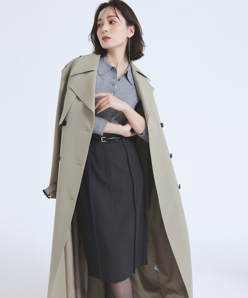 期間限定値下げVERMEIL par iena ウールギャバジン トレンチコート ウールギャバトレンチコート｜BIGI online store - ビギ オンラインストア