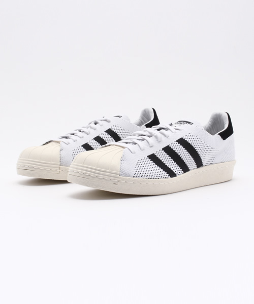 adidas(アディダス)の「アディダス コンソーシアム スーパースター プライムニット adidas Consortium SUPERSTAR 80S PK(スニーカー・メンズ・ブラック/ホワイト・24.5cm/26.5cm/28.5cm)」の2枚目の写真