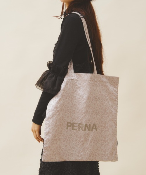PERNA（ペルナ）の「ジャガードペルナトートバッグ（トートバッグ・レディース・ブラック/グレー・FREE）」の14枚目の写真