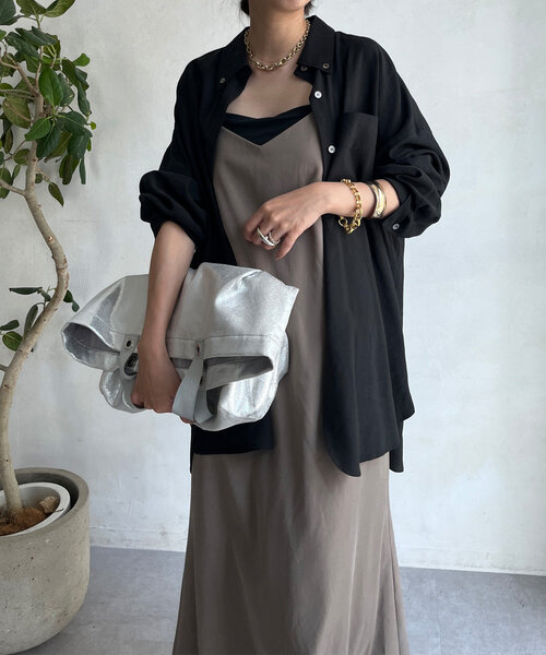 DouDou（ドゥドゥ）の「刺繍テンセルシャツ（シャツ/ブラウス・レディース・オフホワイト/ネイビー・FREE）」の21枚目の写真