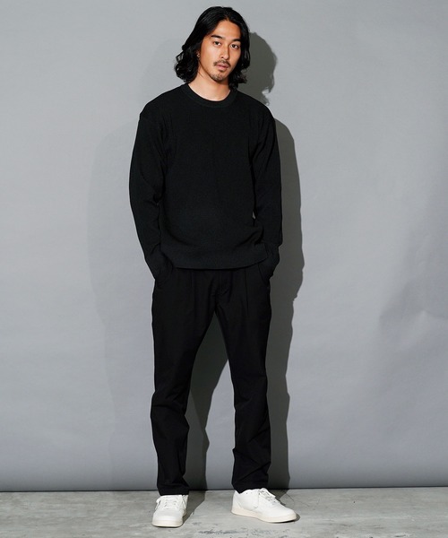 jiggys shop（ジギーズショップ）の「パフカルウォッシャブル畦ニットセーター（ニット/セーター・メンズ・ブルー系その他/ホワイト/ブラック/グレー系その他/チャコールグレー・SMALL/MEDIUM/LARGE/X-LARGE）」の19枚目の写真