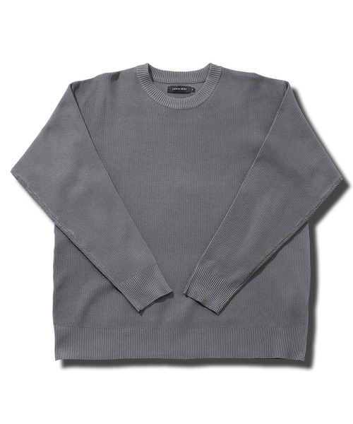 jiggys shop（ジギーズショップ）の「パフカルウォッシャブル畦ニットセーター（ニット/セーター・メンズ・ブルー系その他/ホワイト/ブラック/グレー系その他/チャコールグレー・SMALL/MEDIUM/LARGE/X-LARGE）」の20枚目の写真
