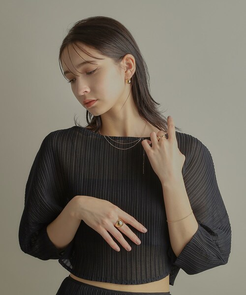 COCOSHNIK(ココシュニック)の「K10プランプシェイプ リング(リング・レディース・イエローゴールド・14/12)」の7枚目の写真
