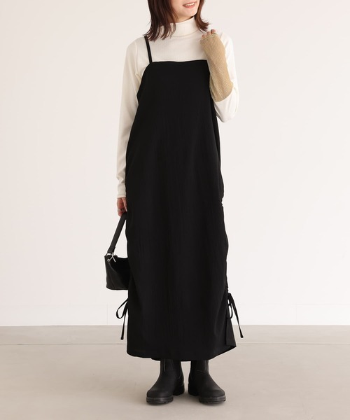 n'OrLABEL(ノアールレーベル)の「ラメ切り替えハイネックリブカットソー(Tシャツ/カットソー・レディース・ネイビー/杢グレー/アイボリー・3L/L~LL/S~M)」の13枚目の写真