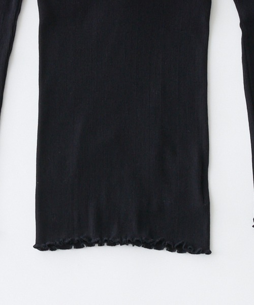 PALM(パーム)の「PALM22RIB VNECK BRA LSP/O(Tシャツ/カットソー・レディース・ブラック/ベージュ/カーキ・FREE)」の18枚目の写真