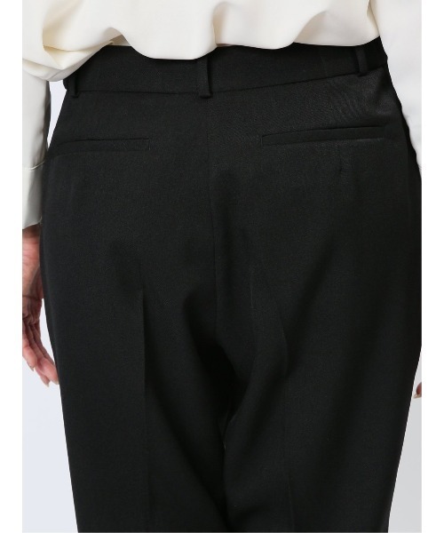 m.f.エディトリアル レディース ウーリッシュ テーパードパンツ 黒