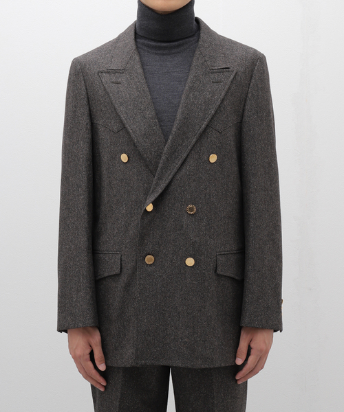 ジャケット・アウター COUTURE D'ADAM Silknep Tweed Cottage CT COUTURE D`ADAM/クチュールドアダム】Cottage coat コート