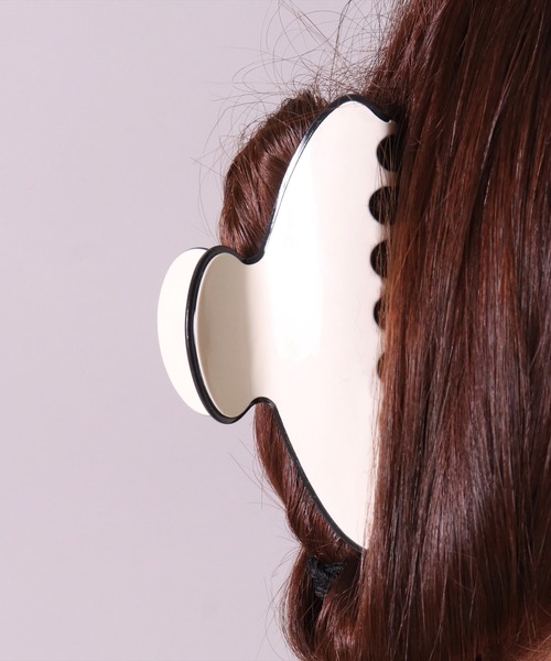 BAYBLO（ベイブロ）の「(SB)韓国風 ニュアンス バンス ヘアクリップ（バレッタ/ヘアクリップ・レディース・ネイビー/アイボリー/ブラック/ライトベージュ/ピンクベージュ・ONE SIZE）」の21枚目の写真