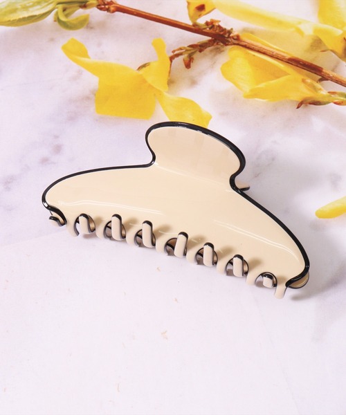 BAYBLO（ベイブロ）の「(SB)韓国風 ニュアンス バンス ヘアクリップ（バレッタ/ヘアクリップ・レディース・ネイビー/アイボリー/ブラック/ライトベージュ/ピンクベージュ・ONE SIZE）」の13枚目の写真