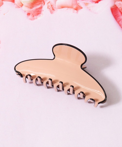 BAYBLO（ベイブロ）の「(SB)韓国風 ニュアンス バンス ヘアクリップ（バレッタ/ヘアクリップ・レディース・ネイビー/アイボリー/ブラック/ライトベージュ/ピンクベージュ・ONE SIZE）」の15枚目の写真