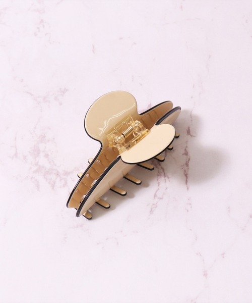 BAYBLO（ベイブロ）の「(SB)韓国風 ニュアンス バンス ヘアクリップ（バレッタ/ヘアクリップ・レディース・ネイビー/アイボリー/ブラック/ライトベージュ/ピンクベージュ・ONE SIZE）」の16枚目の写真