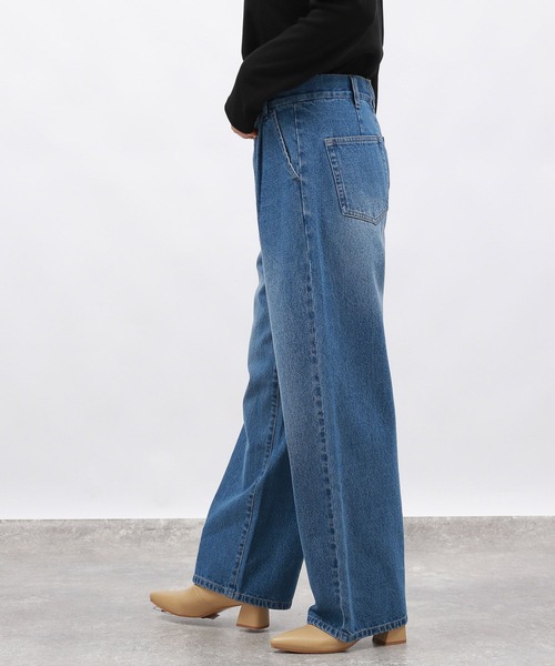 LAKOLE(ラコレ)の「スカートレイヤーデニムパンツ / 134486(デニムパンツ・レディース・ブラック/ブルー・SMALL/MEDIUM)」の21枚目の写真