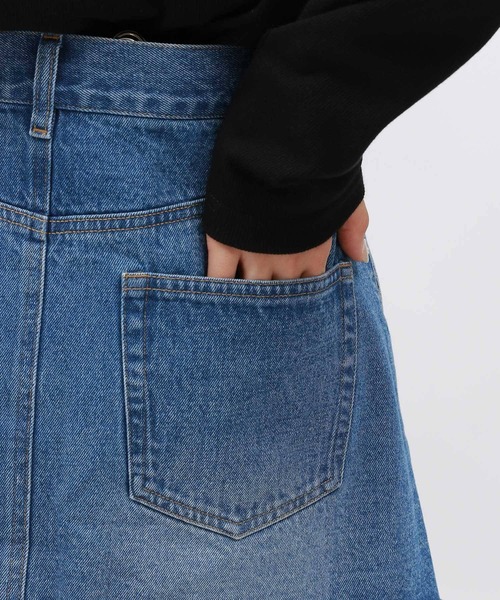 LAKOLE(ラコレ)の「スカートレイヤーデニムパンツ / 134486(デニムパンツ・レディース・ブラック/ブルー・SMALL/MEDIUM)」の18枚目の写真