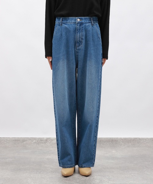 LAKOLE(ラコレ)の「スカートレイヤーデニムパンツ / 134486(デニムパンツ・レディース・ブラック/ブルー・SMALL/MEDIUM)」の19枚目の写真