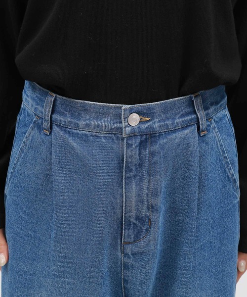 LAKOLE(ラコレ)の「スカートレイヤーデニムパンツ / 134486(デニムパンツ・レディース・ブラック/ブルー・SMALL/MEDIUM)」の8枚目の写真