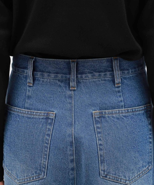 LAKOLE(ラコレ)の「スカートレイヤーデニムパンツ / 134486(デニムパンツ・レディース・ブラック/ブルー・SMALL/MEDIUM)」の3枚目の写真