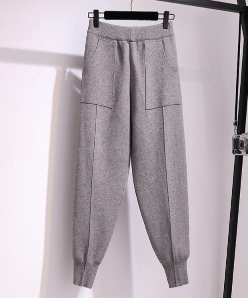 ポケ付きセンタータックテーパードパンツ（その他パンツ）｜deux amour（ドゥーザムール）