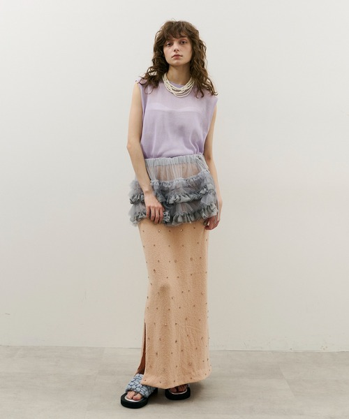 j1u by la belle Etude チュールティアードスカート