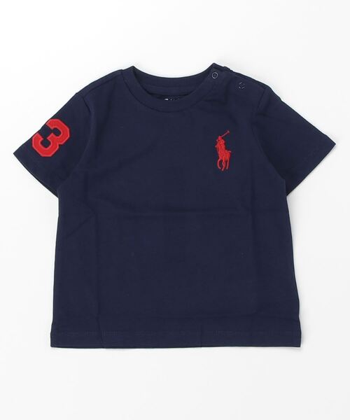 POLO RALPH LAUREN CHILDRENSWEAR(ポロ ラルフ ローレン チルドレンズウェア)の「Big Pony コットン ジャージー Tシャツ(Tシャツ/カットソー・キッズ・ネイビー系1・18M/12M)」の3枚目の写真
