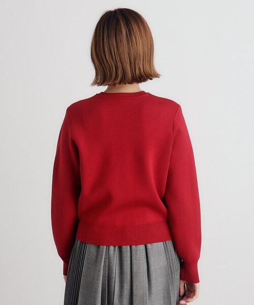 grove（グローブ）の「【毛玉軽減】ゴールドボタンクルーネックカーディガン（カーディガン/ボレロ・レディース・ナチュラル/ブラック/ワインレッド・02/03/01/04/05）」の19枚目の写真