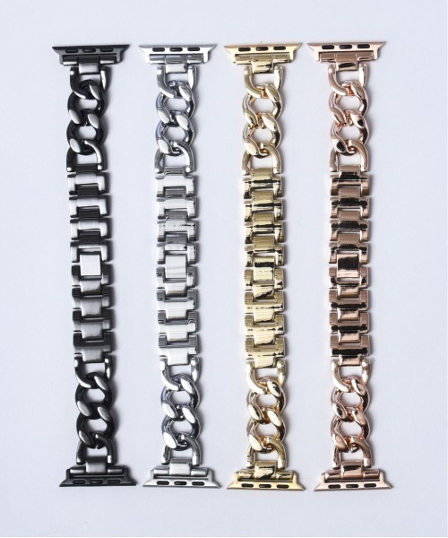 CALIFORNIA OUTFITTERS（カリフォルニア アウトフィッターズ）の「3-9B33 Apple Watch Band アップルウォッチ バンド チェーン ベルト 38mm 40mm 41mm（デジタル腕時計・レディース・ブラック/シルバー/ピンクゴールド/ゴールド・38/41）」の10枚目の写真