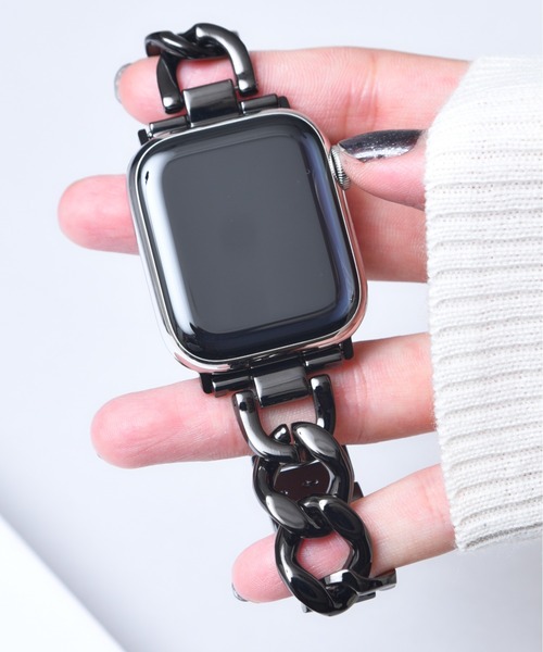 CALIFORNIA OUTFITTERS（カリフォルニア アウトフィッターズ）の「3-9B33 Apple Watch Band アップルウォッチ バンド チェーン ベルト 38mm 40mm 41mm（デジタル腕時計・レディース・ブラック/シルバー/ピンクゴールド/ゴールド・38/41）」の11枚目の写真