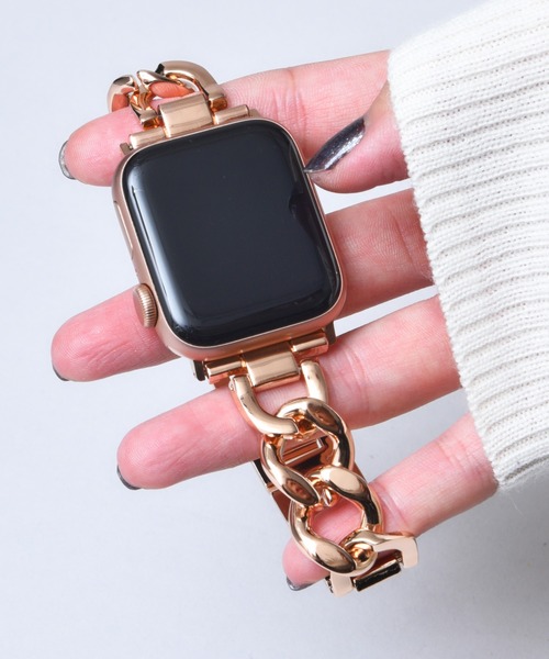 CALIFORNIA OUTFITTERS（カリフォルニア アウトフィッターズ）の「3-9B33 Apple Watch Band アップルウォッチ バンド チェーン ベルト 38mm 40mm 41mm（デジタル腕時計・レディース・ブラック/シルバー/ピンクゴールド/ゴールド・38/41）」の13枚目の写真