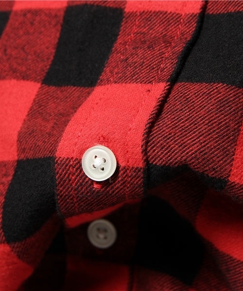 WEGO（ウィゴー）の「WEGO/ブロックチェックネルシャツ（シャツ/ブラウス・メンズ・レッド・MEDIUM/LARGE）」の7枚目の写真