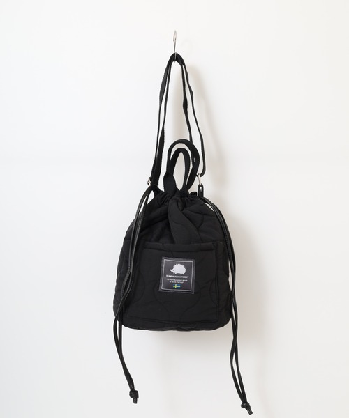 SCANDINAVIAN FOREST（スカンジナビアン・フォレスト）の「SCANDINAVIAN FOREST　ウェーブキルト2WAY巾着ショルダー（ショルダーバッグ・レディース・グレイッシュベージュ/ブラック/カーキ・FREE）」の20枚目の写真