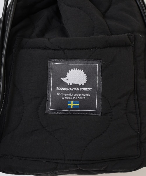 SCANDINAVIAN FOREST（スカンジナビアン・フォレスト）の「SCANDINAVIAN FOREST　ウェーブキルト2WAY巾着ショルダー（ショルダーバッグ・レディース・グレイッシュベージュ/ブラック/カーキ・FREE）」の21枚目の写真