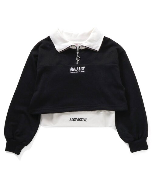 algy（アルジー）の「【ACTIVE・2Pセット】ハーフジップトレーナー&タンクセット（その他トップス・キッズ・サックスブルー/ブラック/オフホワイト・SMALL/MEDIUM/X-SMALL/XX-SMALL）」の2枚目の写真