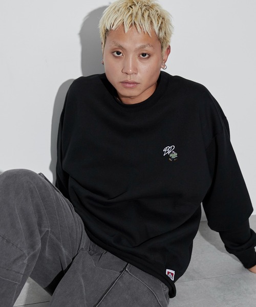 ∴WEGO/【24年秋冬新作】別注BENDAVISワンポイントプルオーバー（スウェット）｜BEN DAVIS（ベンデイビス）