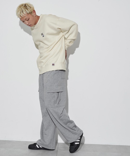 BEN DAVIS（ベンデイビス）の「∴WEGO/別注BENDAVISワンポイントプルオーバー（スウェット・メンズ・ブラック/オフホワイト/アッシュグレー・MEDIUM/LARGE）」の11枚目の写真