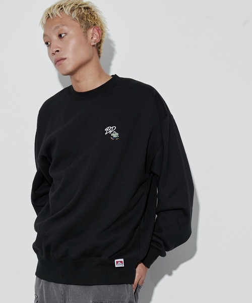 BEN DAVIS（ベンデイビス）の「∴WEGO/別注BENDAVISワンポイントプルオーバー（スウェット・メンズ・ブラック/オフホワイト/アッシュグレー・MEDIUM/LARGE）」の12枚目の写真