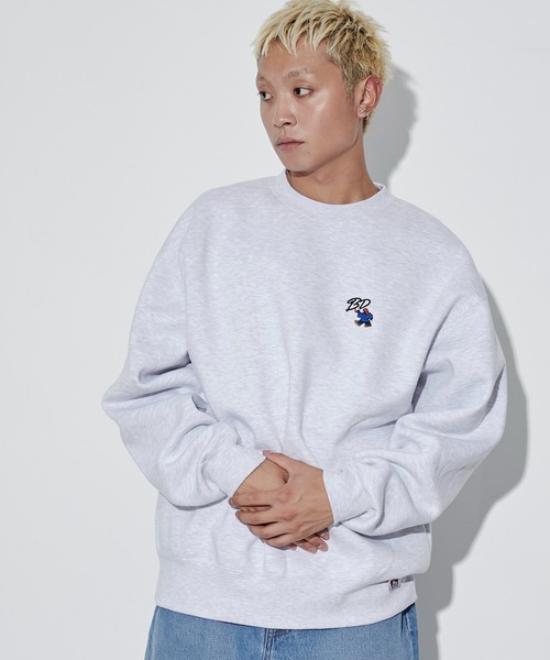 BEN DAVIS（ベンデイビス）の「∴WEGO/別注BENDAVISワンポイントプルオーバー（スウェット・メンズ・ブラック/オフホワイト/アッシュグレー・MEDIUM/LARGE）」の16枚目の写真