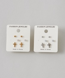 【 金属アレルギー対応 】 3set pierce / ピアス3セット サージカルステンレス (両耳用)