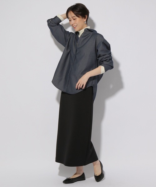 Elura(エルーラ)の「デニムシャツ/151673(シャツ/ブラウス・レディース・ネイビー・LARGE/MEDIUM)」の12枚目の写真