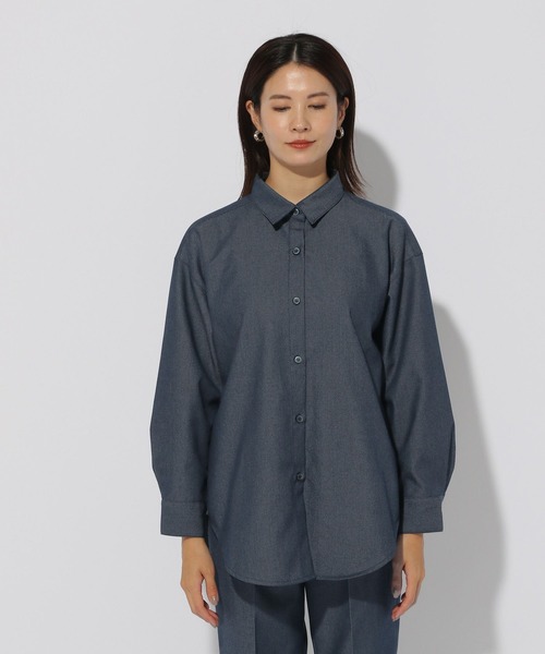Elura(エルーラ)の「デニムシャツ/151673(シャツ/ブラウス・レディース・ネイビー・LARGE/MEDIUM)」の7枚目の写真