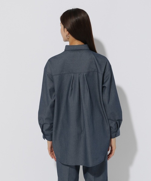Elura(エルーラ)の「デニムシャツ/151673(シャツ/ブラウス・レディース・ネイビー・LARGE/MEDIUM)」の9枚目の写真