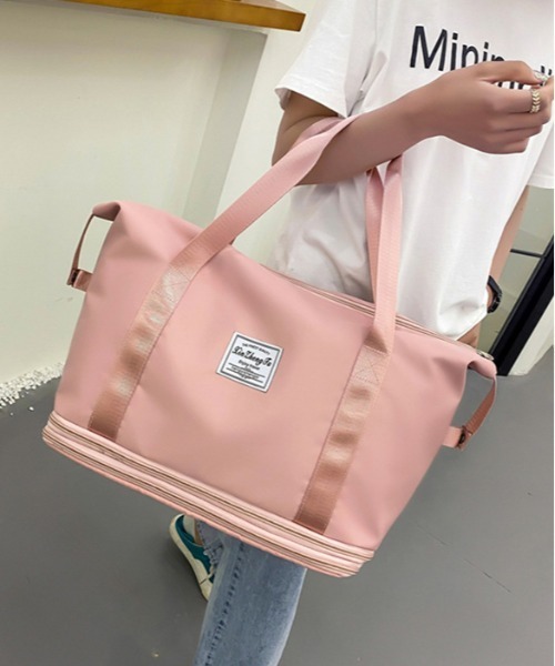 FREE STYLISTS（フリー スタイリスト）の「キルテキャスター付き ィングボストンバッグ 軽量 トラベルバッグ キャリーオン 3way（ショルダーバッグ・レディース・グレー/ブルー/ブラック/ダークパープル/ネイビー/パープル/グリーン/ピンク・FREE）」の8枚目の写真