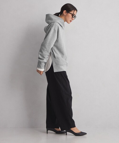 green label relaxing（グリーンレーベルリラクシング）の「＜at ease＞ダンボール フーディ（パーカー・レディース・ベージュ/ブラック/ライトグレー・FREE）」の16枚目の写真