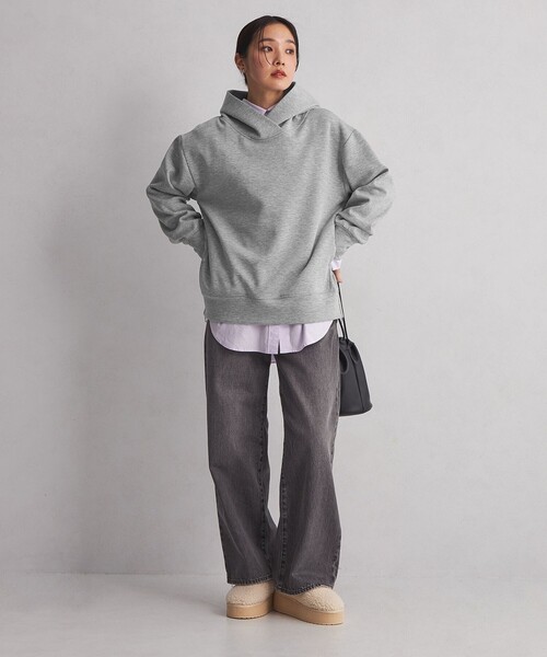 パーカー 「at ease」ダンボール フーディ レディース green label relaxing（グリーンレーベルリラクシング）の「＜at