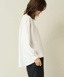 a.v.v | ラメブークレドッキングトップス(Tシャツ/カットソー)