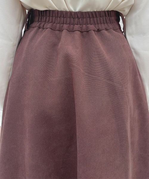 F i.n.t（フィント）の「【セットアップ対応】フロント釦タックフレアースカート/fint（スカート・レディース・ブラウン/グレー・FREE）」の5枚目の写真