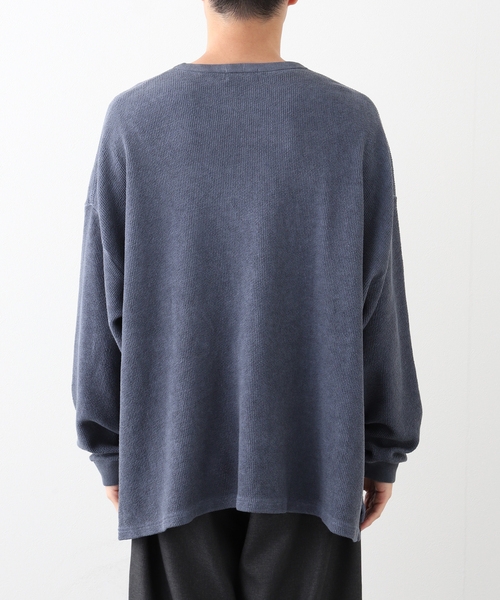 JOURNAL STANDARD J.S HOMESTEAD(ジャーナルスタンダードホームステッド)の「J.S.Homestead / ブリスターコード ロングスリーブ(Tシャツ/カットソー・メンズ・チャコールグレー/ネイビー/ブラック系その他・MEDIUM/LARGE)」の4枚目の写真