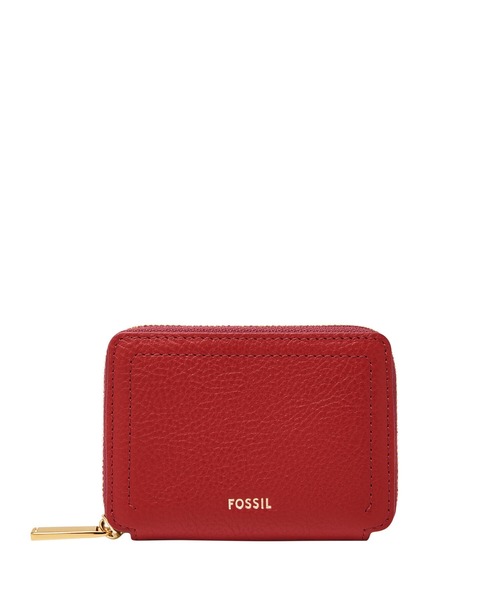 フォッシル カード入れ レディース レザー レッドSL10045611