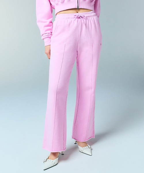 Russell Athletic（ラッセルアスレティック）の「X-girl x Russell FLARE SWEAT PANTS（スウェットパンツ・レディース・ピンク/ブラウン/チャコール・S/M）」の3枚目の写真