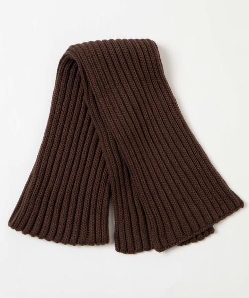 WEGO（ウィゴー）の「WEGO/リブマフラー（マフラー・レディース・ダークグレー/レッド/オフホワイト/ブラック/ブラウン・FREE）」の8枚目の写真