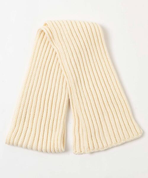 WEGO（ウィゴー）の「WEGO/リブマフラー（マフラー・レディース・ダークグレー/レッド/オフホワイト/ブラック/ブラウン・FREE）」の6枚目の写真